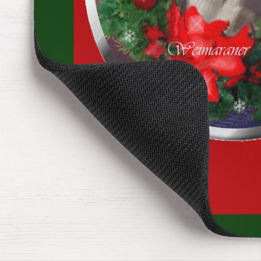 Weimaraner Weihnachtsgeschenke Mousepad (Ecke)
