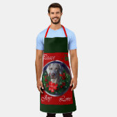 Weimaraner Weihnachtsgeschenke Schürze (Getragen)