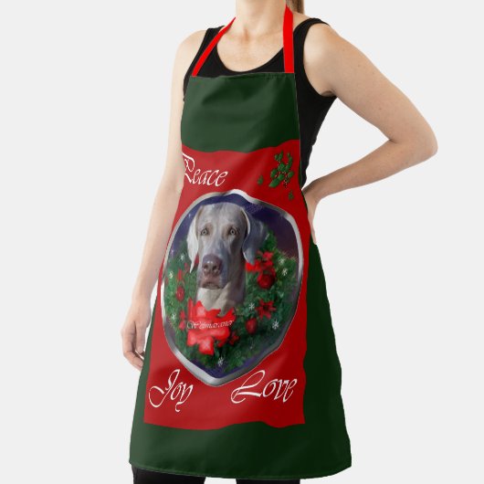Weimaraner Weihnachtsgeschenke Schürze (InSitu)