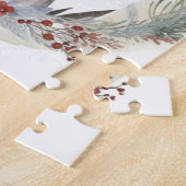 Weimaraner Weihnachtskranz Festlicher Hund Puzzle (Seite)