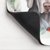 Weimaraner Weihnachtskraut Festliche Jungfrau Mousepad (Ecke)
