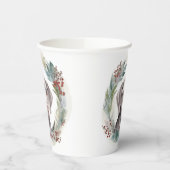 Weimaraner Weihnachtskraut Festliche Jungfrau Pappbecher (Links)