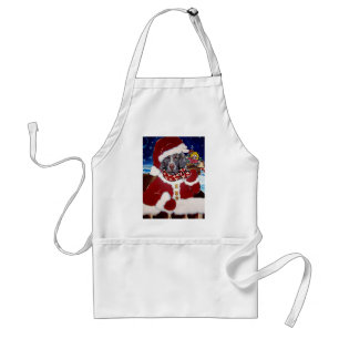 Weimaraner Weihnachtsmann Schürze