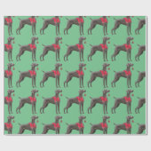 Weimaraner WeihnachtsPackpapier Geschenkpapier (Flach)