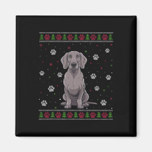 Weimaraner Weihnachtssüßer Xmas Haustier Hund L Magnet