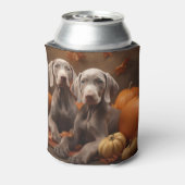 Weimaraner Welpe Autumn Delight Pumpkin Dosenkühler (Kanne Rückseite)