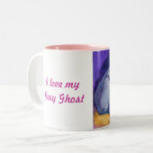 Weimaraner Welpe-Tasse Zweifarbige Tasse (Vorderseite Links)