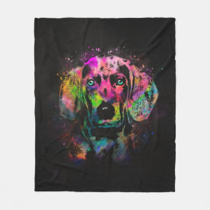 Weimaraner Welpenfarbenspritze Fleecedecke