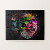 Weimaraner Welpenfarbspritze Puzzle (Horizontal)