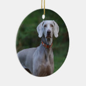 Weimaraner Welpenhund Keramik Ornament (Rechts)
