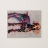 Weimaraner Welpenskizze Puzzle (Horizontal)