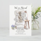 Weimaraner Wir haben uns bewegende Ankündigung ver (Stehend Vorderseite)