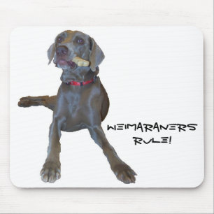 Weimaraners Regel!  Mausunterlage Mousepad