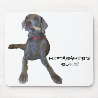 Weimaraners Regel! Mausunterlage Mousepad
