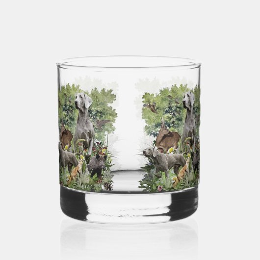 Weimaraners Whiskyglas (Rückseite)