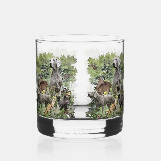 Weimaraners Whiskyglas (Rechts)