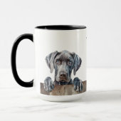 Weimarer Hund Tasse (Links)