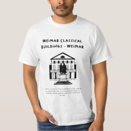 "Weimarer klassische Gebäude, Weimar" | Minimalist T-Shirt