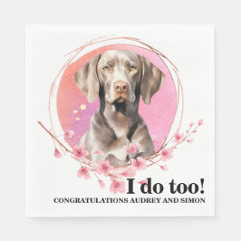 Weimarer Wedding Napkins mit Hogs Foto Serviette