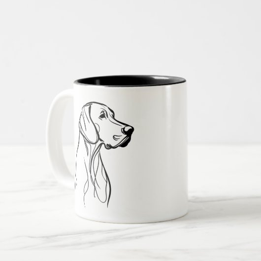 Weime Lines Zweifarbige Tasse (Vorderseite Links)