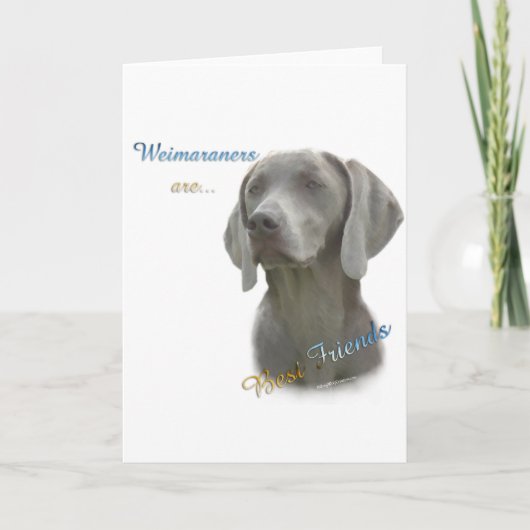 Weimeraner Best Friend 2 Karte (Vorderseite)