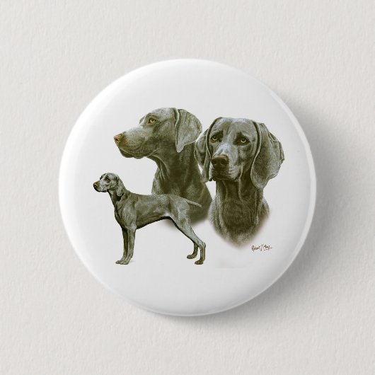 Weimeraner Button (Vorderseite)