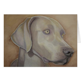 Weimeraner in der Wasserfarbe