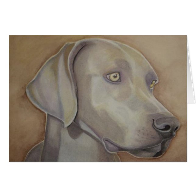 Weimeraner in der Wasserfarbe (Vorderseite (Horizontal))