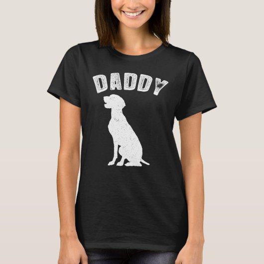 Weimeraner Labrador Daddy Matching Family T T-Shirt (Vorderseite)
