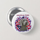 Weimeraner Pride Button (Vorne & Hinten)