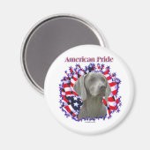 Weimeraner Pride - Magnet (Vorderseite/Rückseite)