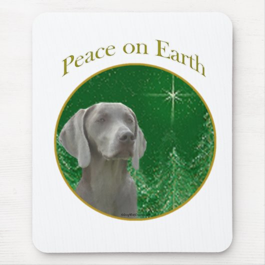 Weimeraner Weltfrieden Mousepad (Vorne)