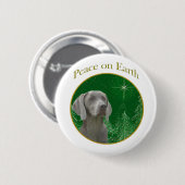 Weimeraner-Weltfrieden - Schaltfläche Button (Vorne & Hinten)