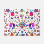 Weims, Rabbits, & Birds Otomi styled pattern  Fußmatte (Vorderseite)