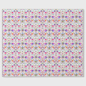 Weims, Rabbits, & Birds Otomi styled pattern  Geschenkpapier (Flach)