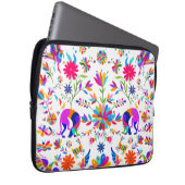 Weims, Rabbits, & Birds Otomi styled pattern  Laptopschutzhülle (Vorne Rechts)