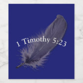 Wein 1 Timothy 5:23 Weinetikett (Einzelnes Label)