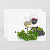 Wein 2 Postkarte (Vorne/Hinten)