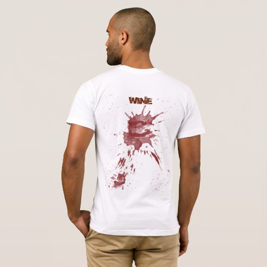 Wein. 2 T-Shirt (Schwarz voll)