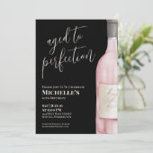 Wein 60. Geburtstagsparty Einladung (Stehend Vorderseite)