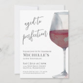 Wein 60. Geburtstagsparty Einladung (Vorderseite)