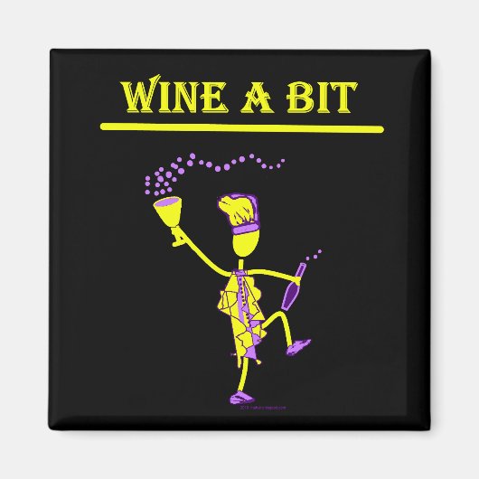 Wein A bit Gift & T Shirts Magnet (Vorne)