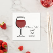 WEIN A BIT - PAPIERNAPKINE SERVIETTE (Beispiel)