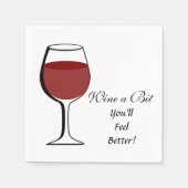 WEIN A BIT - PAPIERNAPKINE SERVIETTE (Vorderseite)