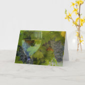 Wein-alles- Gute zum Geburtstagkarte Karte (Gelbe Blume)