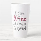 Wein Alles, was ich Woll Rente Milchtasse (Vorderseite)