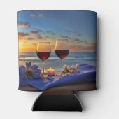 Wein am Strand Dosenkühler (Rückseite)