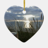 Wein am Strand Keramikornament (Vorne)