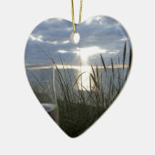 Wein am Strand Keramikornament (Links)