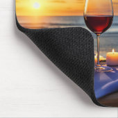 Wein am Strand Mousepad (Ecke)